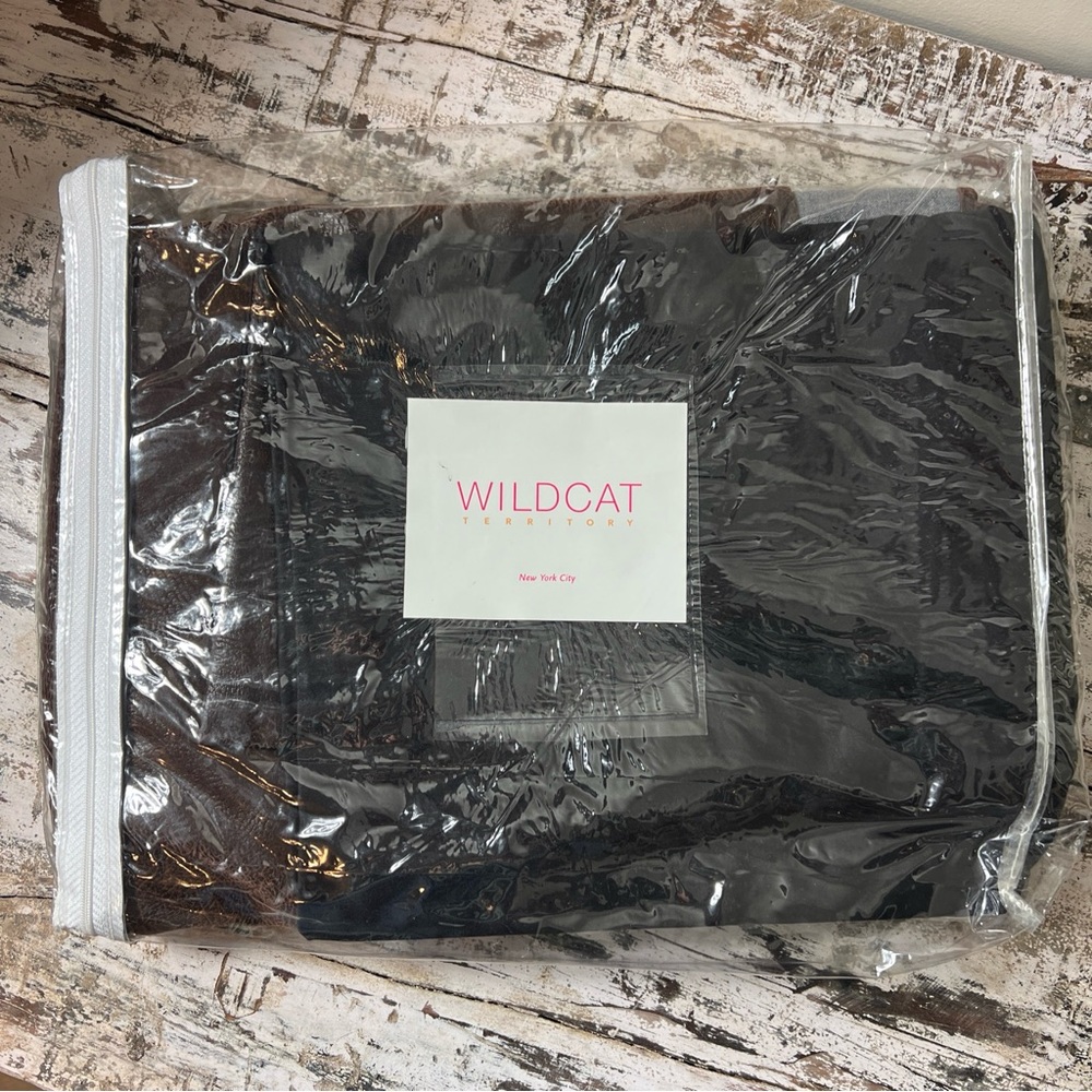 Wildcat Territory Terence Coll. Queen Bedskirt Style# 9786  Brown Faux Leather